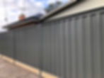 Colorbond Fence with Sleeper