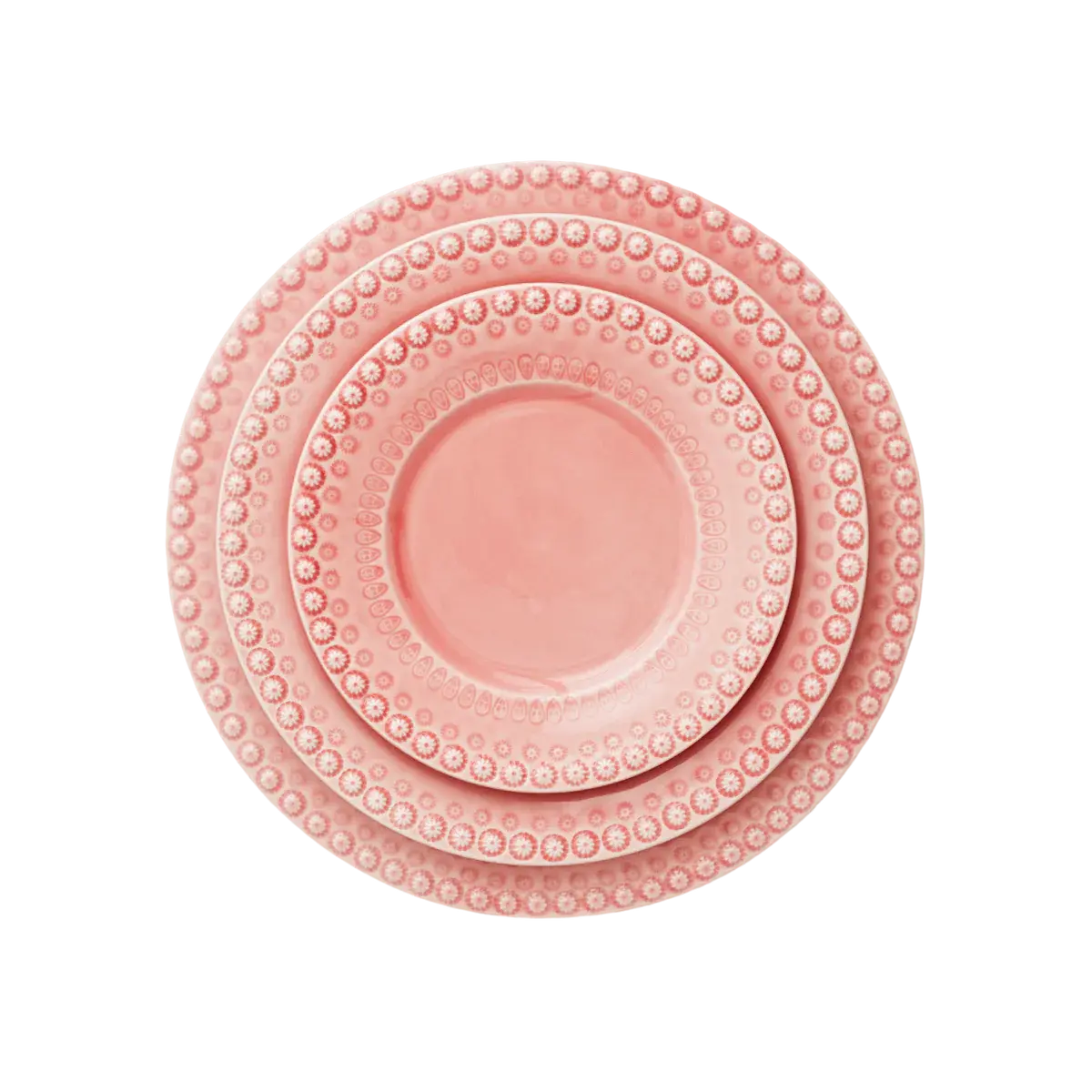 Pink Beaded Charger Plate
