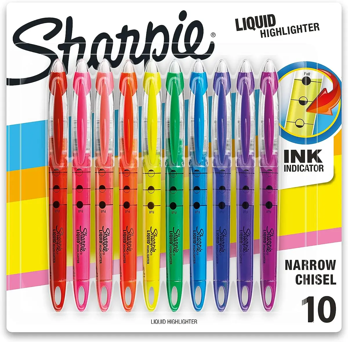 Sharpie Liquid Chisel Tip Highlighters