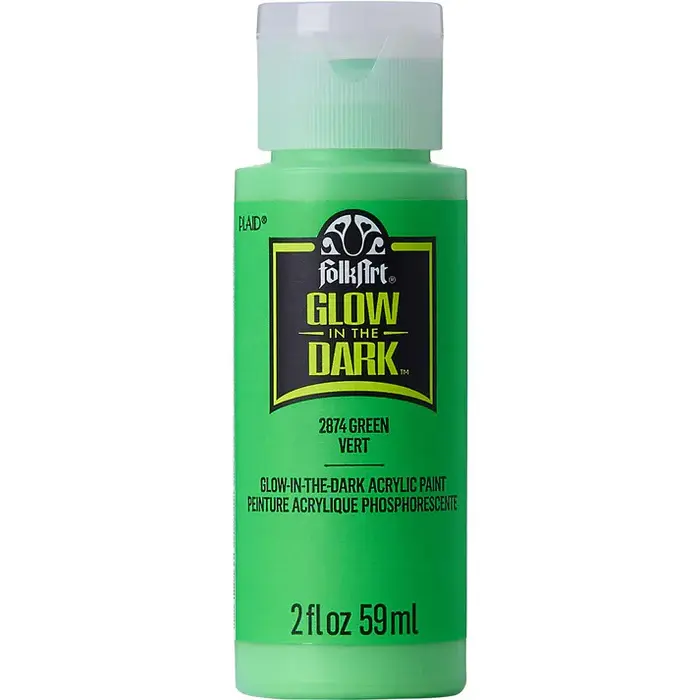 Thumbnail: Folk Art Glow In Dark Acrylic Paint 59ml