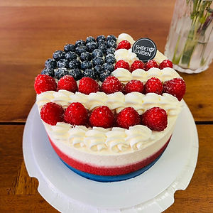 4th of July Flag Cake