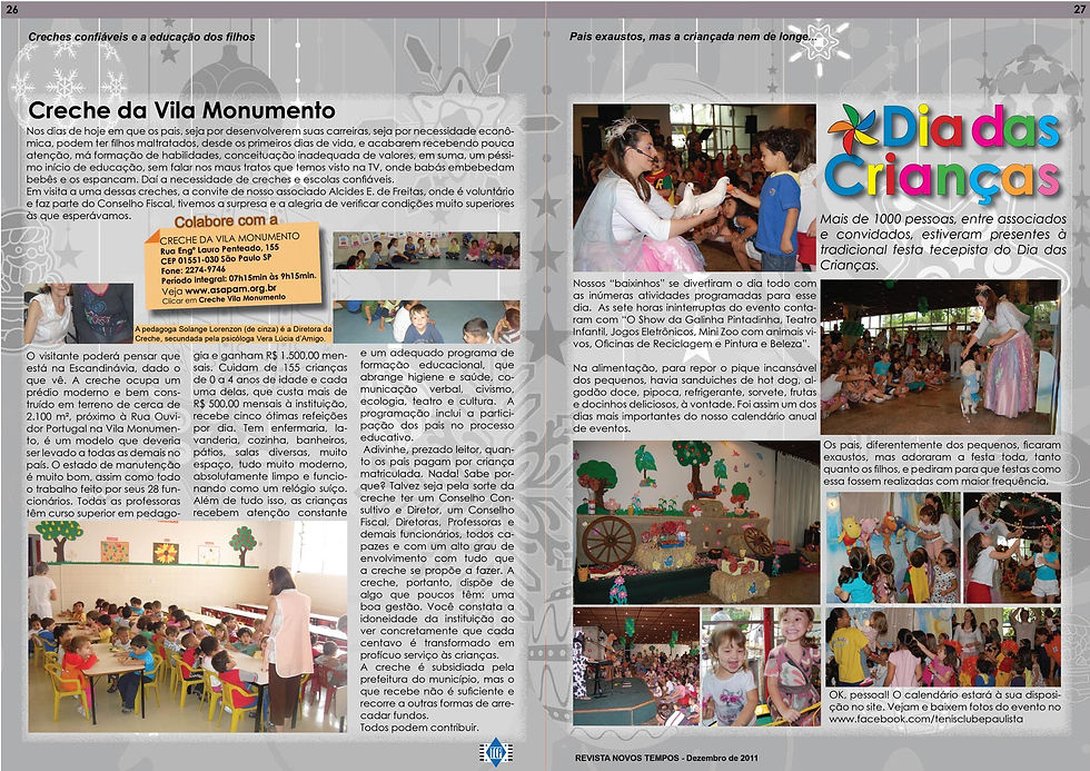 Pag.26 e 27 - Revista Novos Tempos