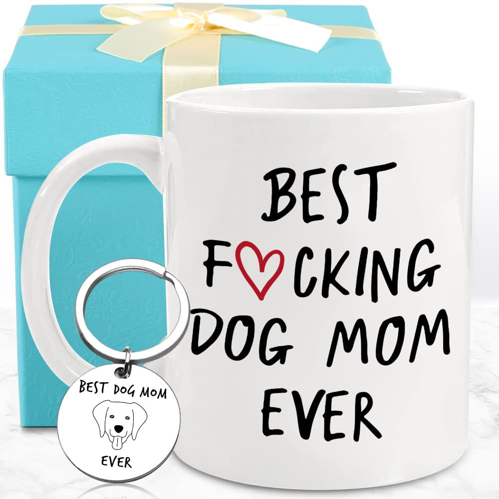 Scritism Dog Mom Gifts For Women Gifts For Dog Lovers 11 Oz White Coffee Mug Hap