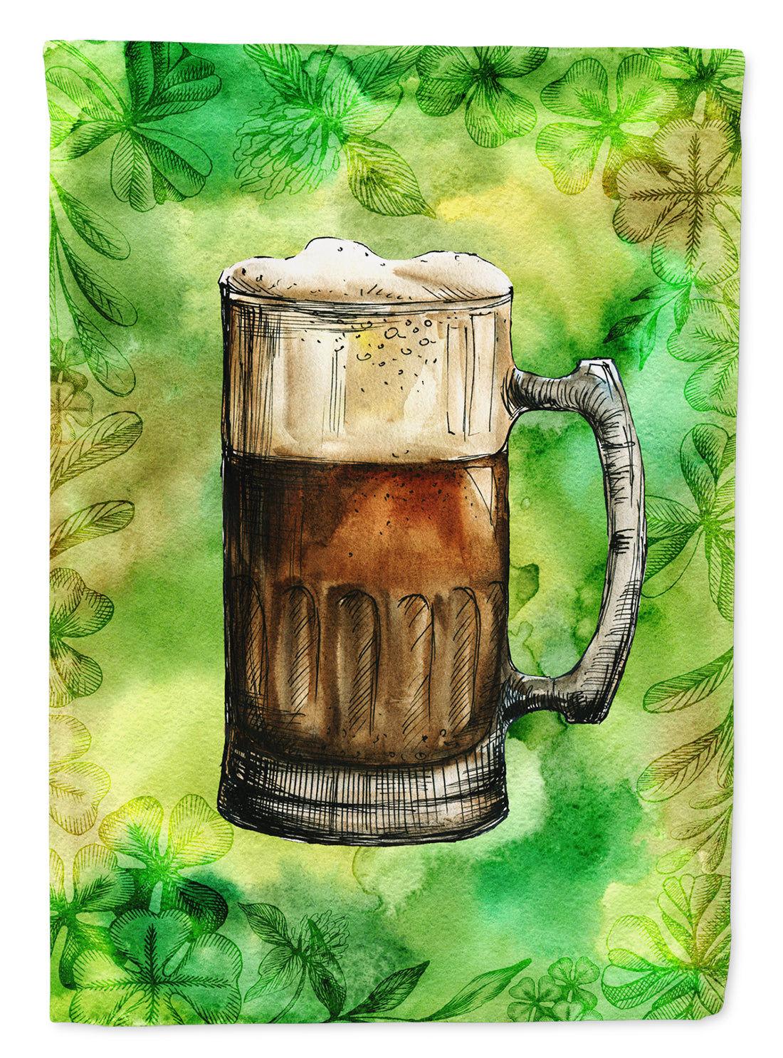Irish Beer Mug Garden Flag