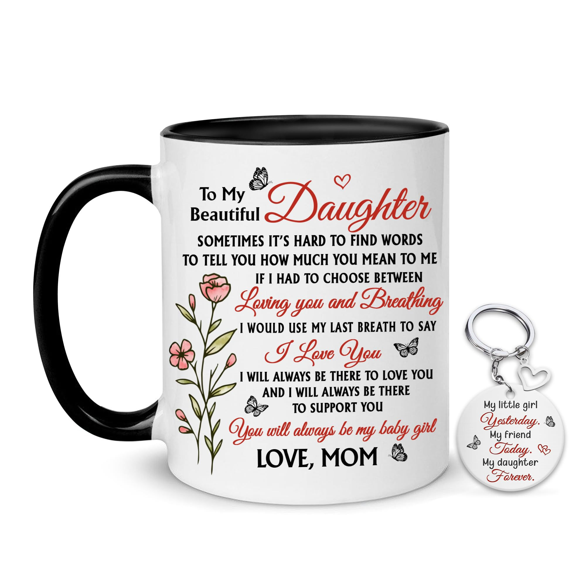 Hyturtle To My Daughter Coffee Mug 11oz - Gifts For Daughter From Mom - Mom To M