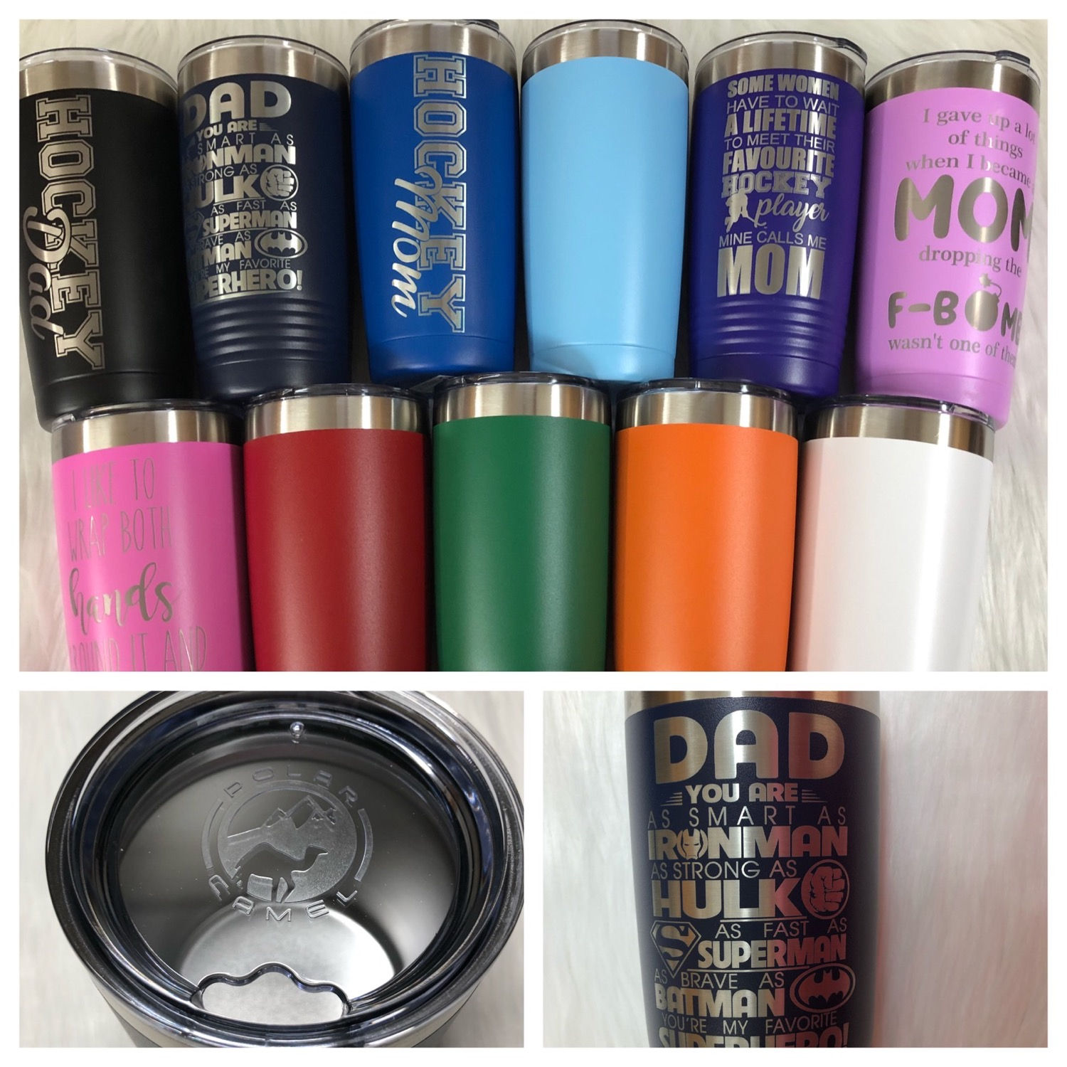 Polar Camel 20oz Engraved Cups