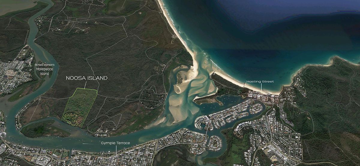 Noosa Island - Wedding Venue - Aerial view - Noosa