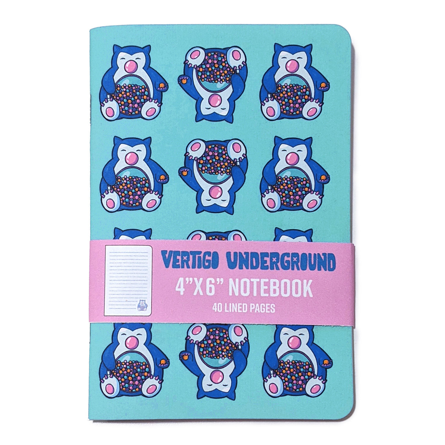 Bubblegum Snorlax Notebook