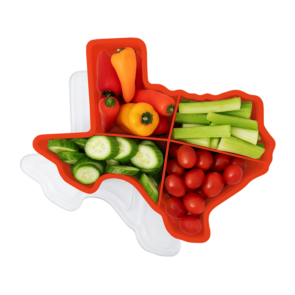 Thumbnail: KOLORAE Texas 4 Compartment Snack Tray