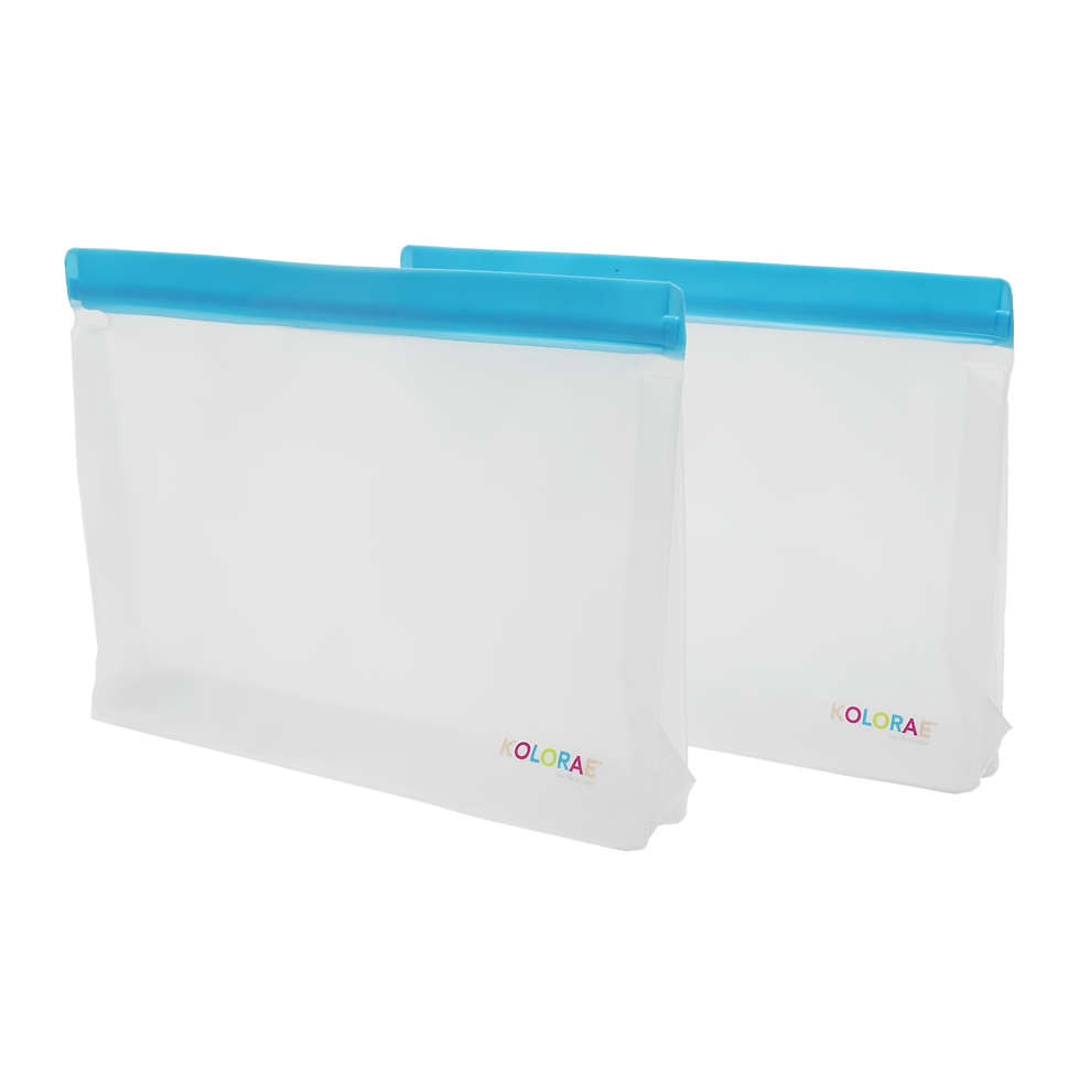 Thumbnail: KOLORAE Stand-Up Reusable Food Storage Bags Large Set of 2