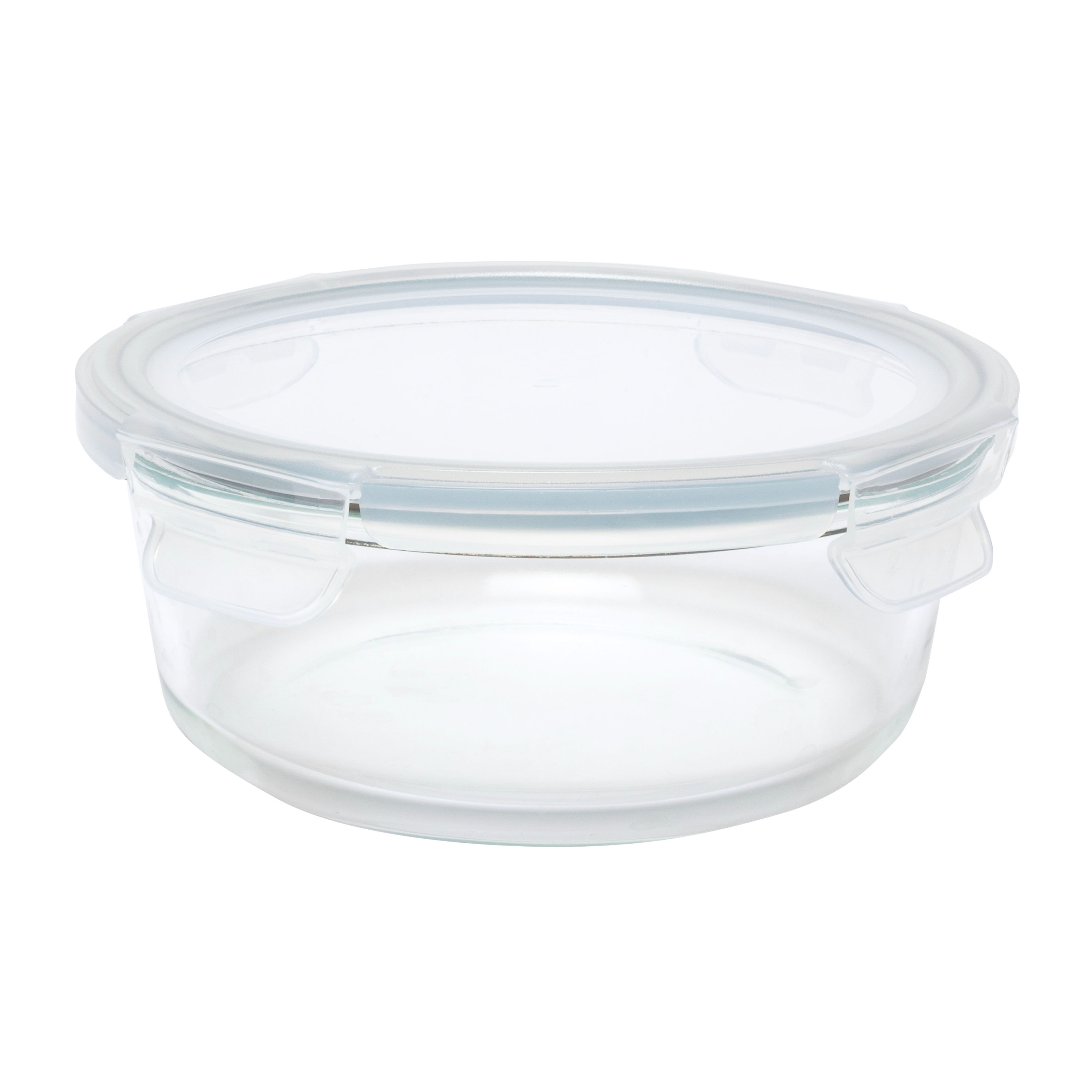KOLORAE 33oz Glass Food Storage Round