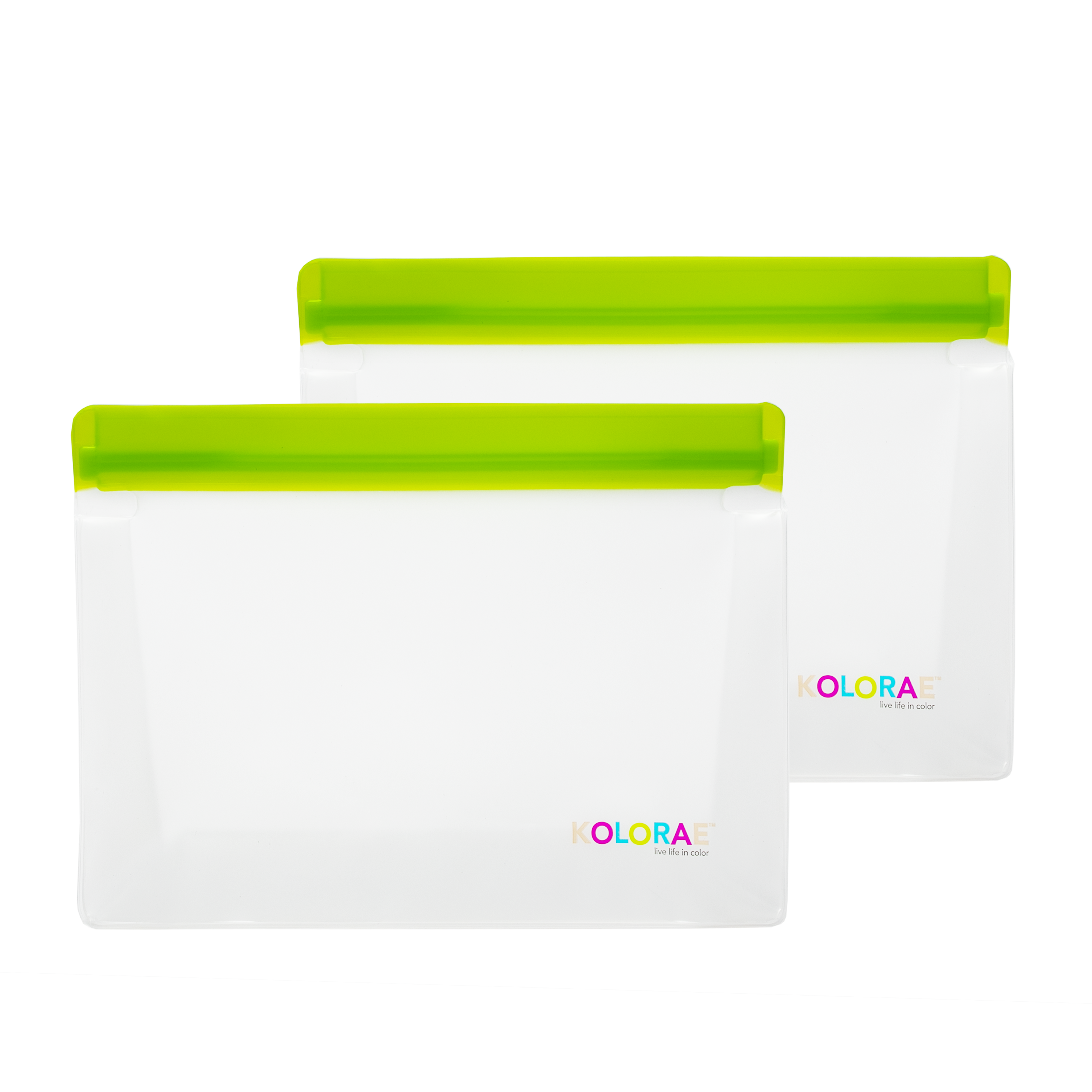 KOLORAE Stand-Up Reusable Food Storage Bags Medium Set of 2