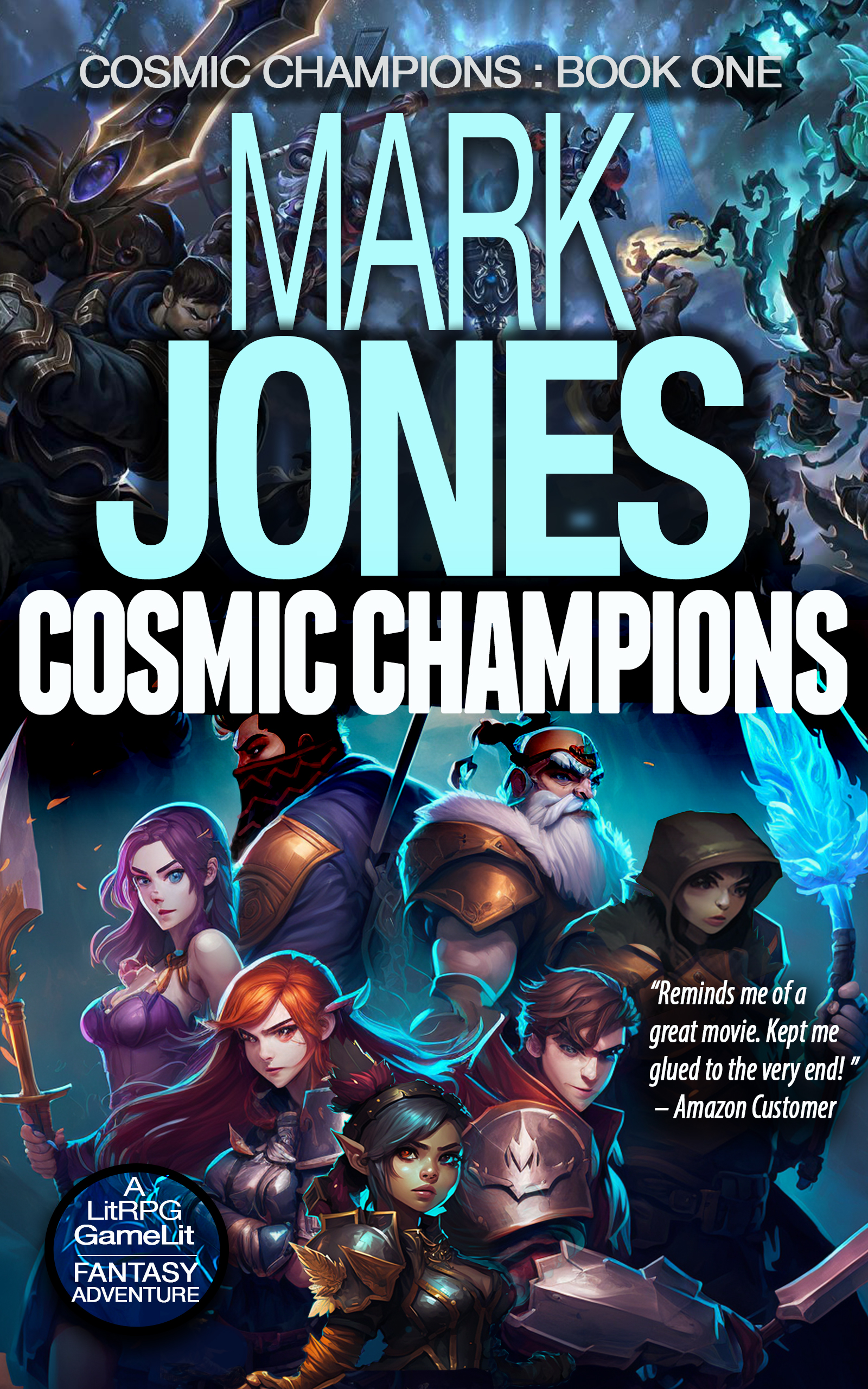 Cosmic Champions by Mark Caldwell Jones — book cover