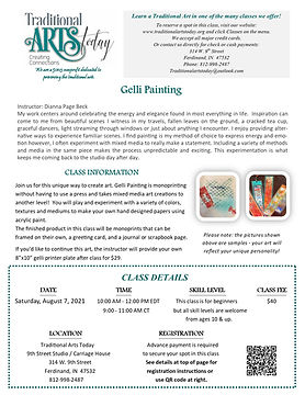 Gelli Painting with Dianna Page Beck