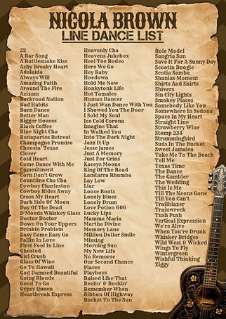 Line Dance List