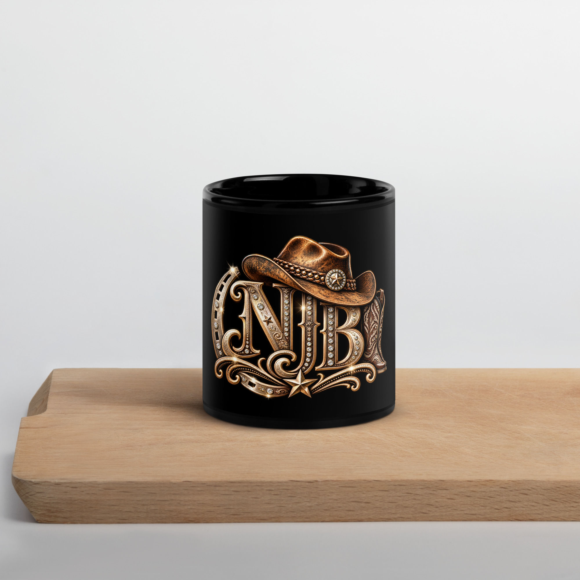 Black Glossy Mug