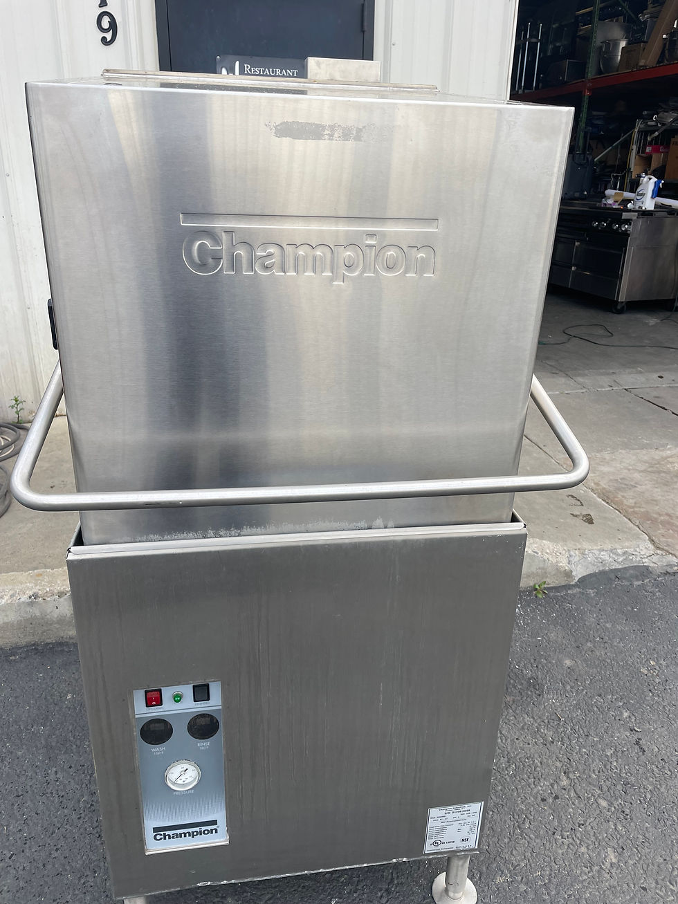 champion 3phase commercial dishwasher