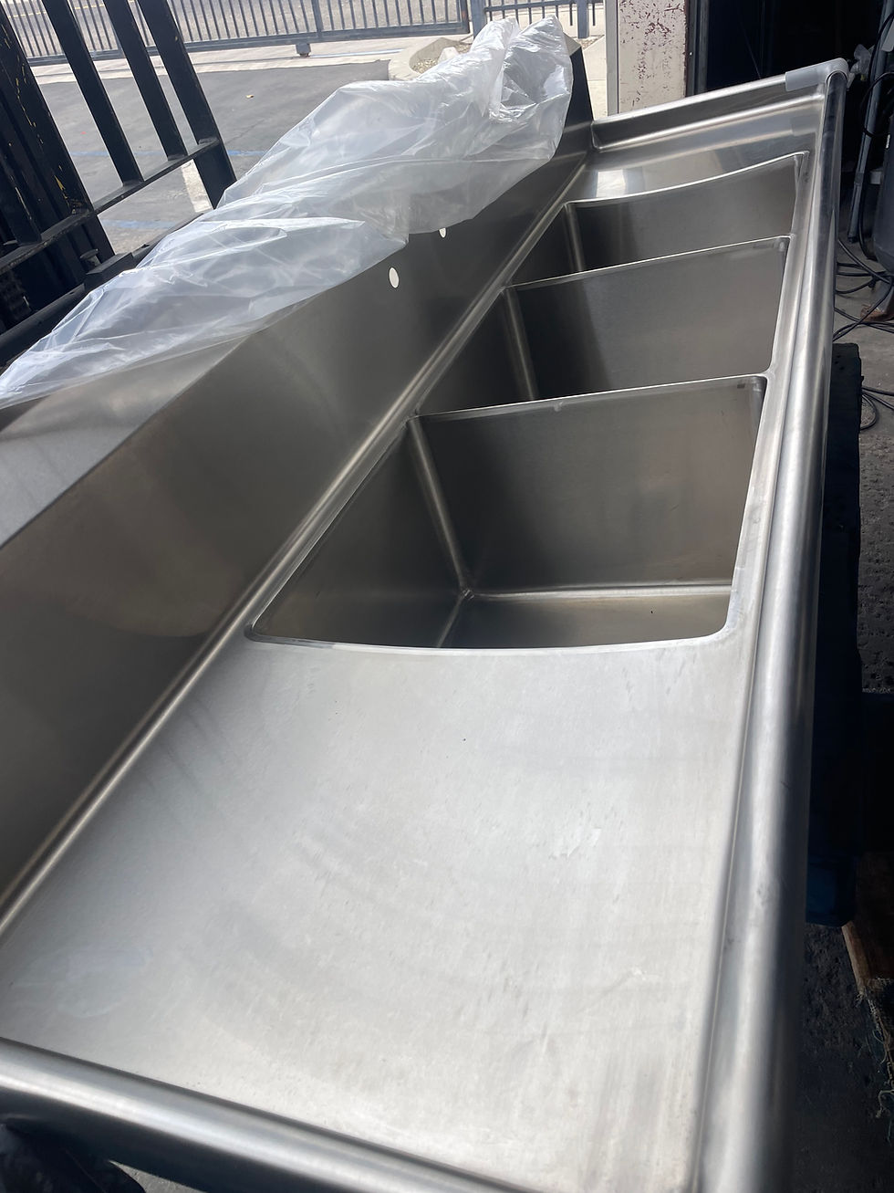 Thumbnail: new 3 compartment sink 96"