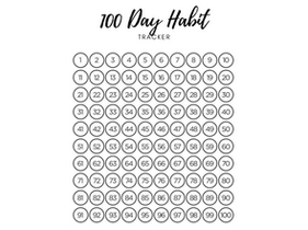 FREE 100 Day Goal Tracker - Printable