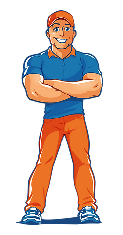 pool scrubs technician folding arms