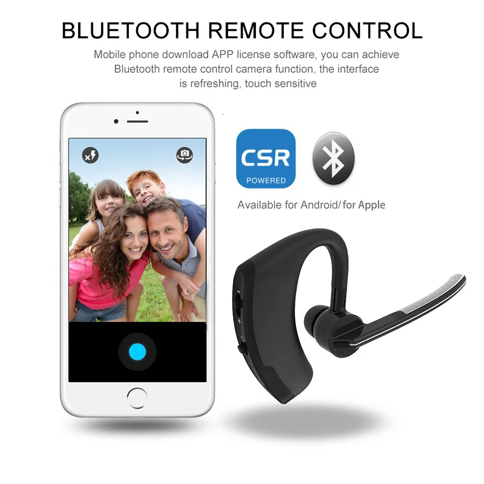 Thumbnail: Bluetooth Earpiece Wireless Headset Noise Cancelling Headphones Driver Trucker