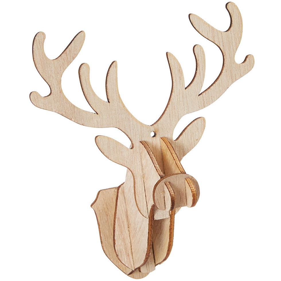 Reindeer Head (Personalisable)