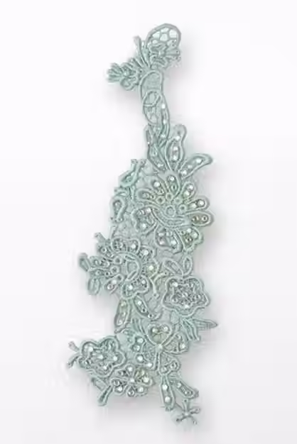 Thumbnail: Left applique with rhinestones