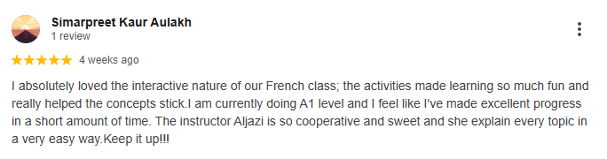 best French course