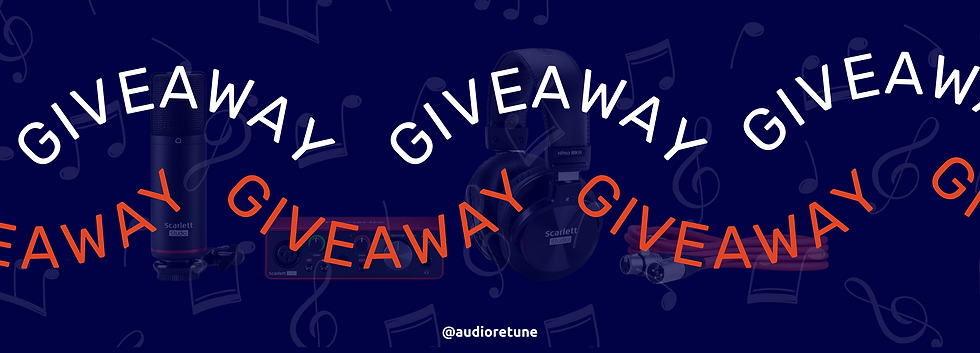 Get a chance to win music equipment worth $210 with AudioRetune's giveaway