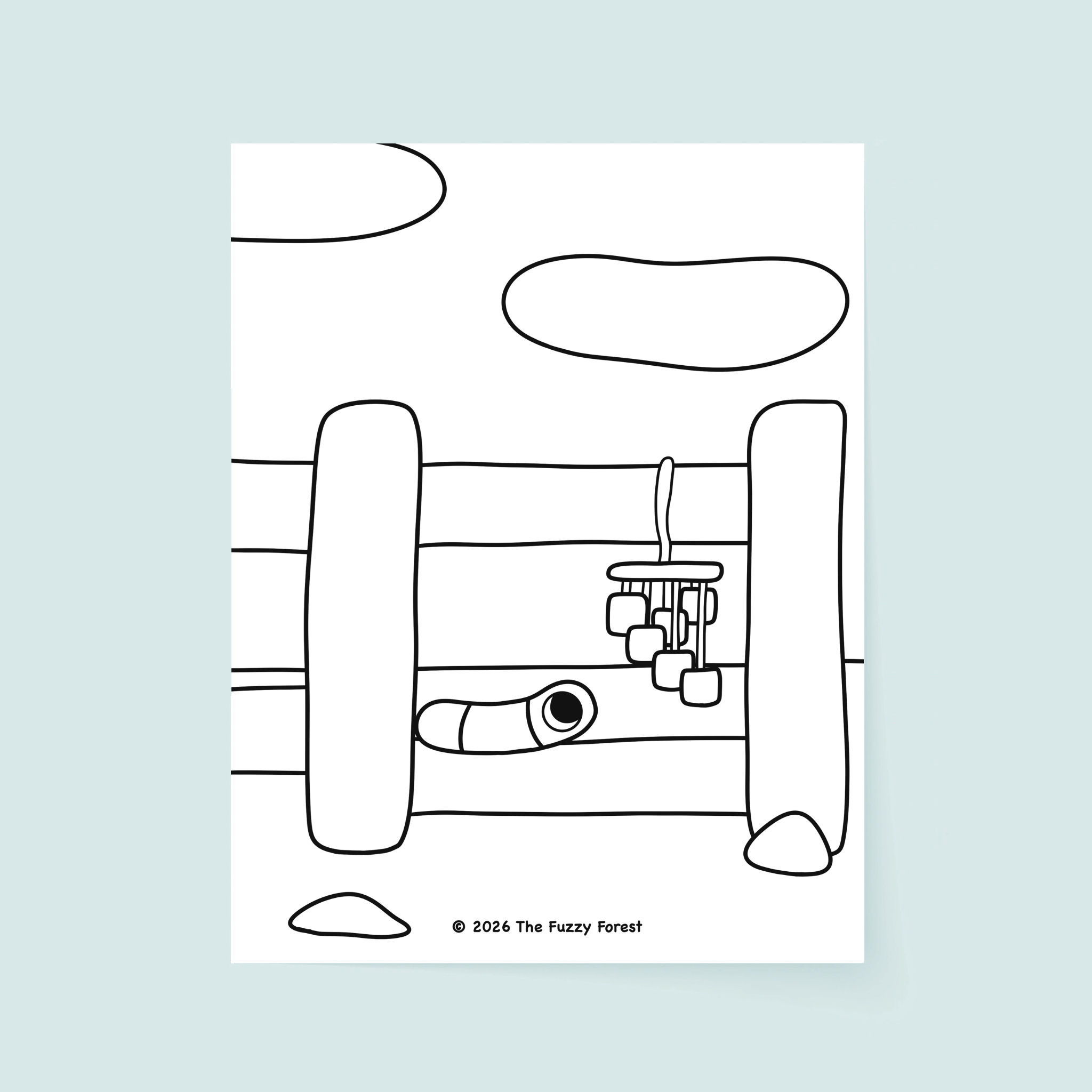 New Wind Chimes - Coloring Page