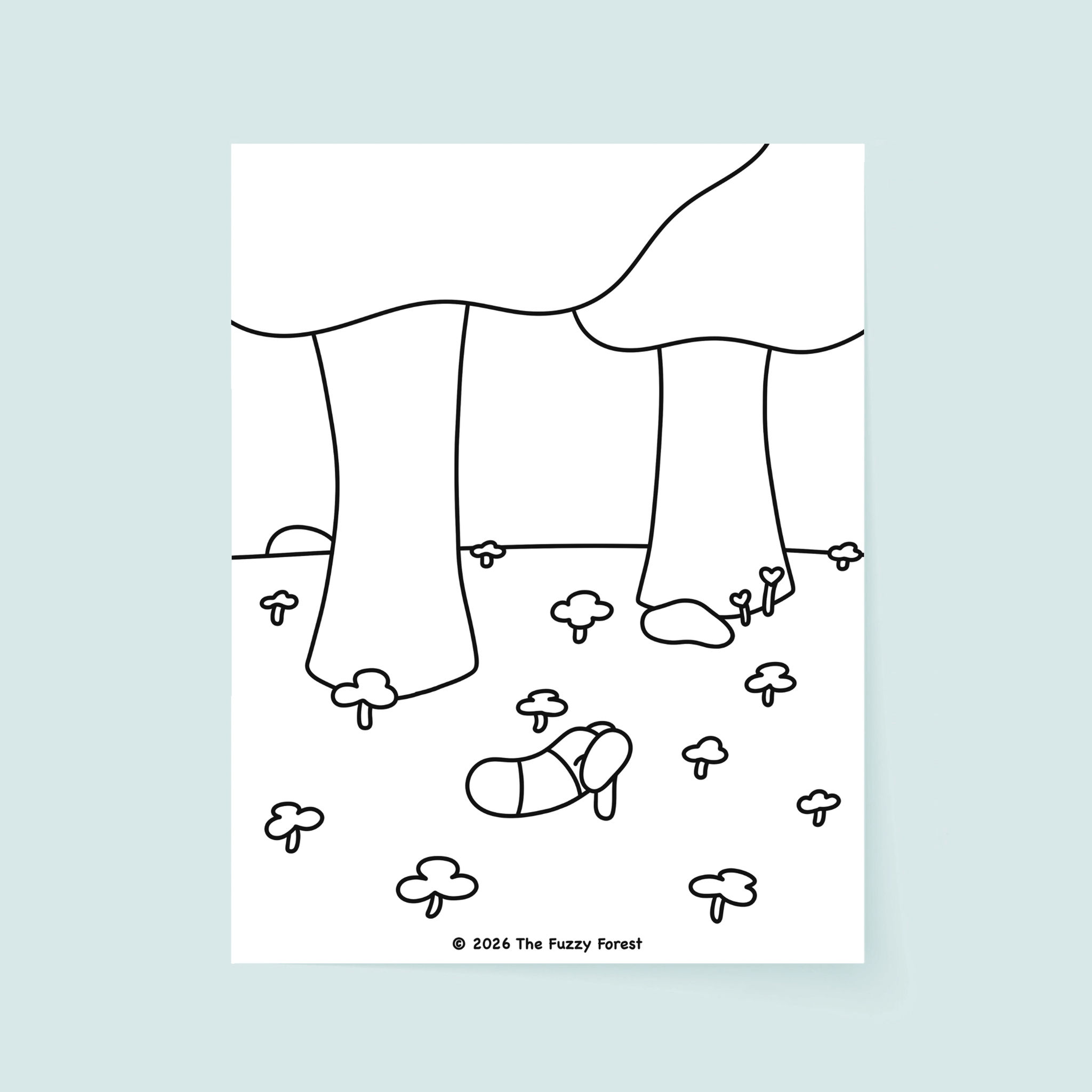 Looking for Luck - Coloring Page