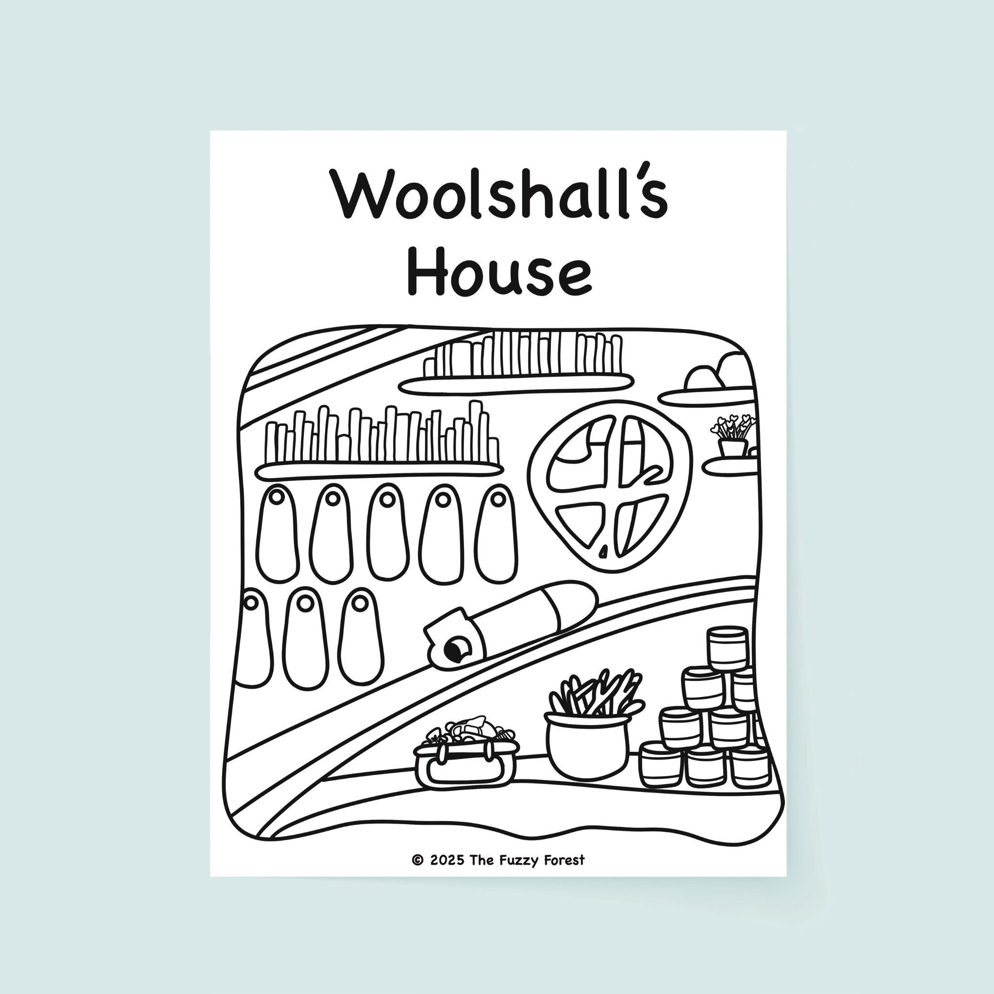 Woolshall's House - Coloring Page