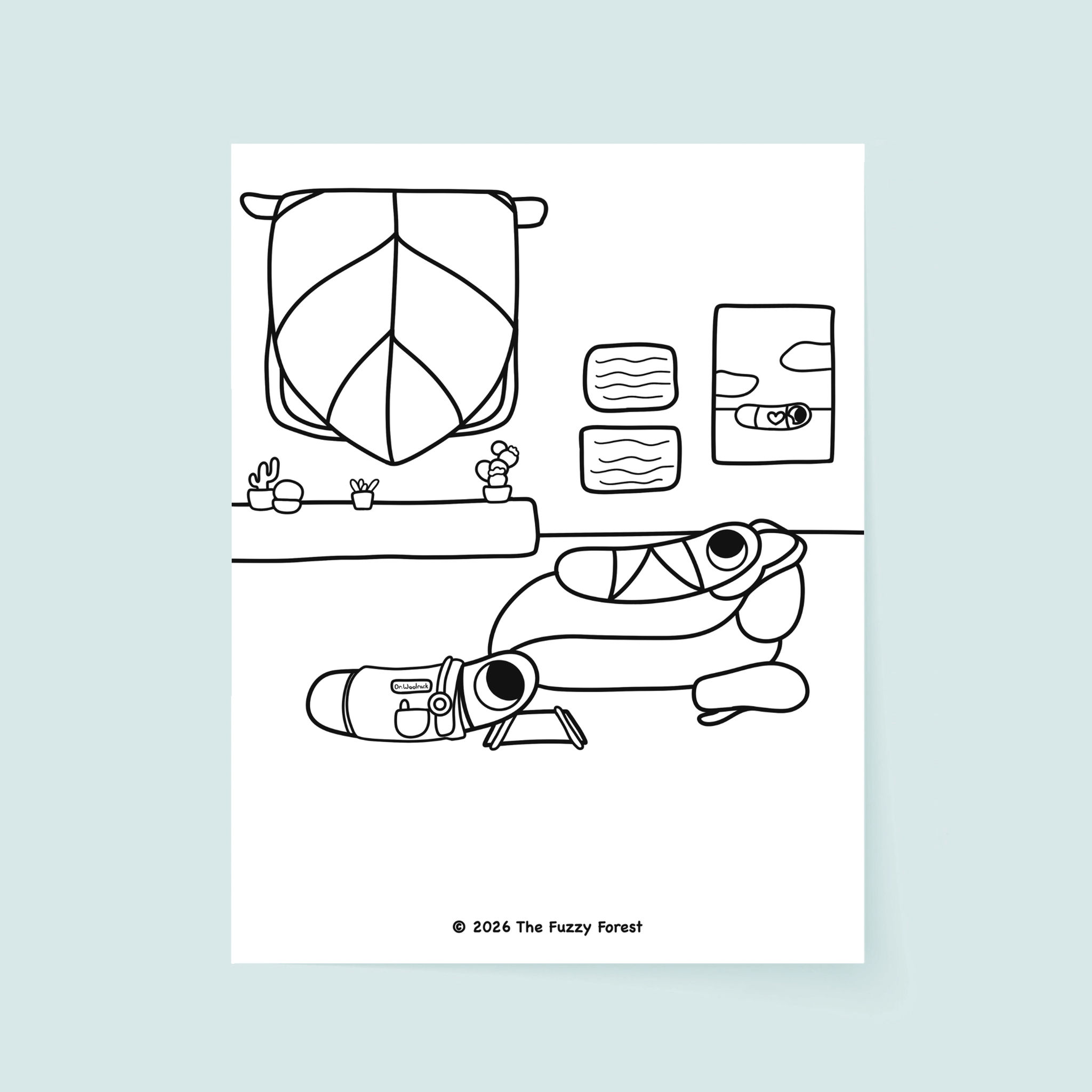 At the Doctor's Office - Coloring Page