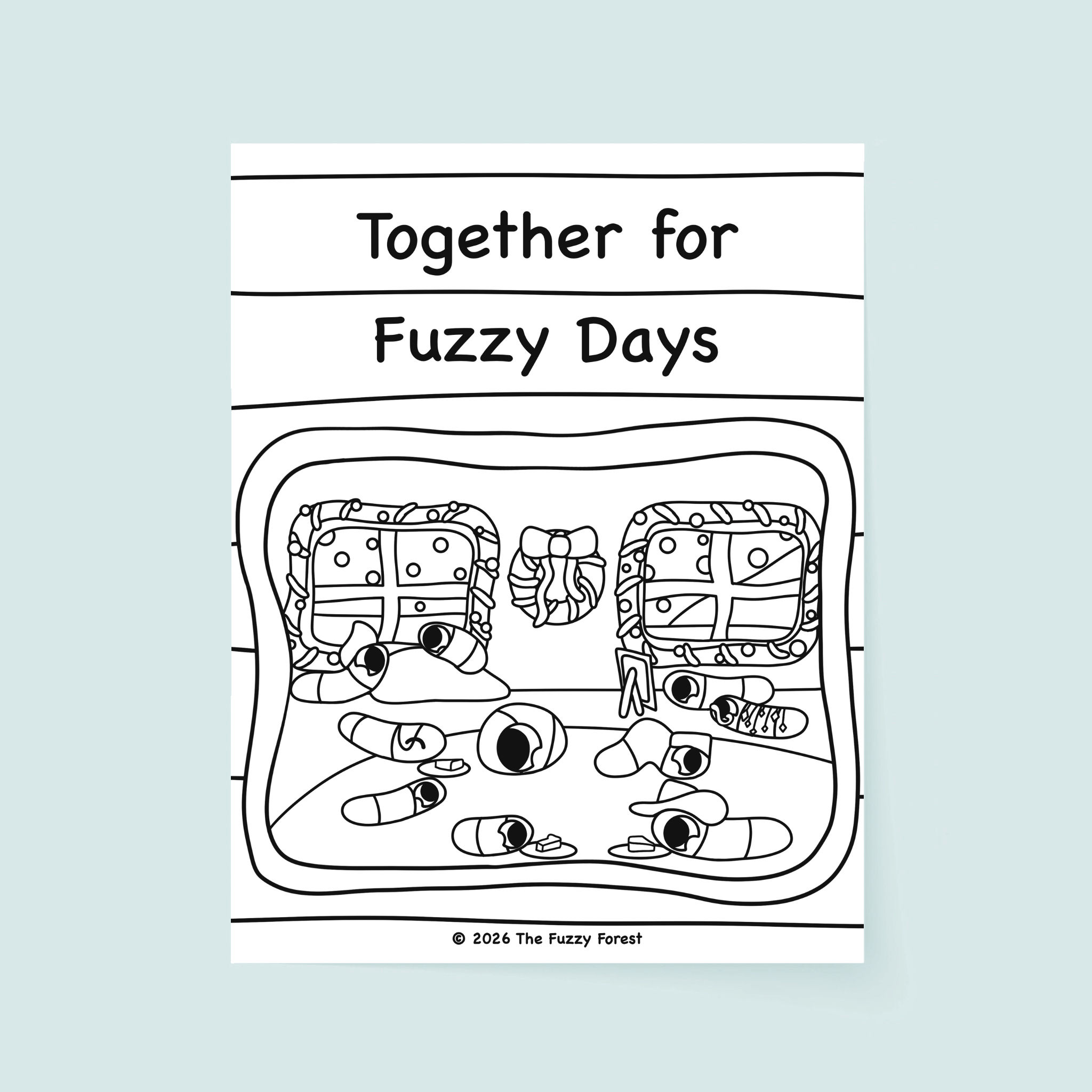 Together for Fuzzy Days - Coloring Page
