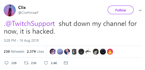 clix banned from twitch clix banned from twitch