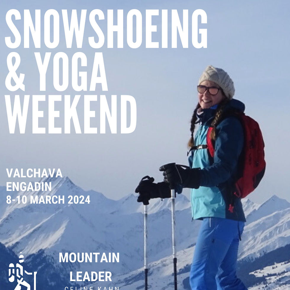 YOGA & SNOWSHOEING WEEKEND IN ENGADIN