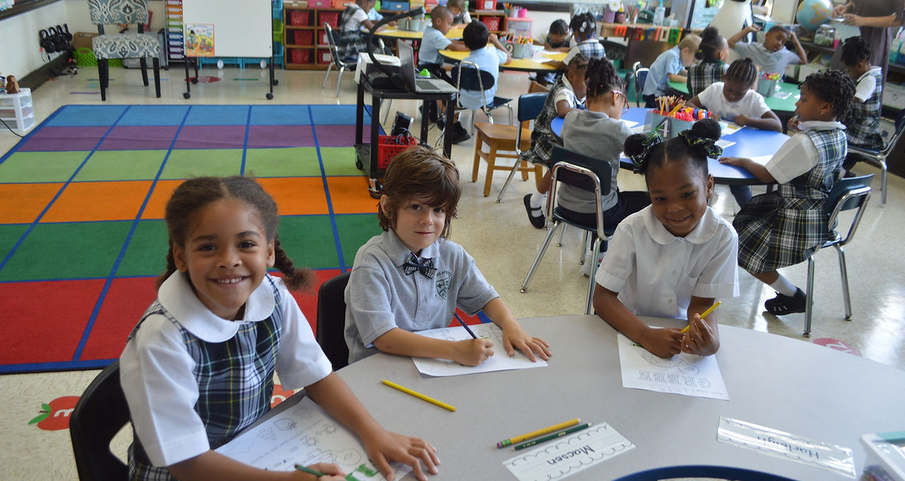 Students in class