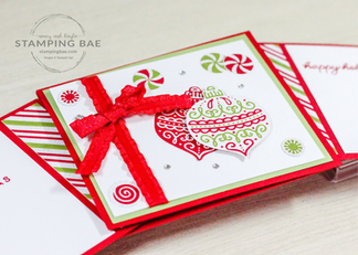 Gingerbread & Peppermint Suite Stampin' Up! Card and Project deas
