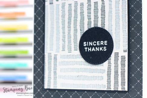 Fern & Flora "Sincere Thanks" Card | Heat Embossed Circle | Stampin' Up! Tutorial