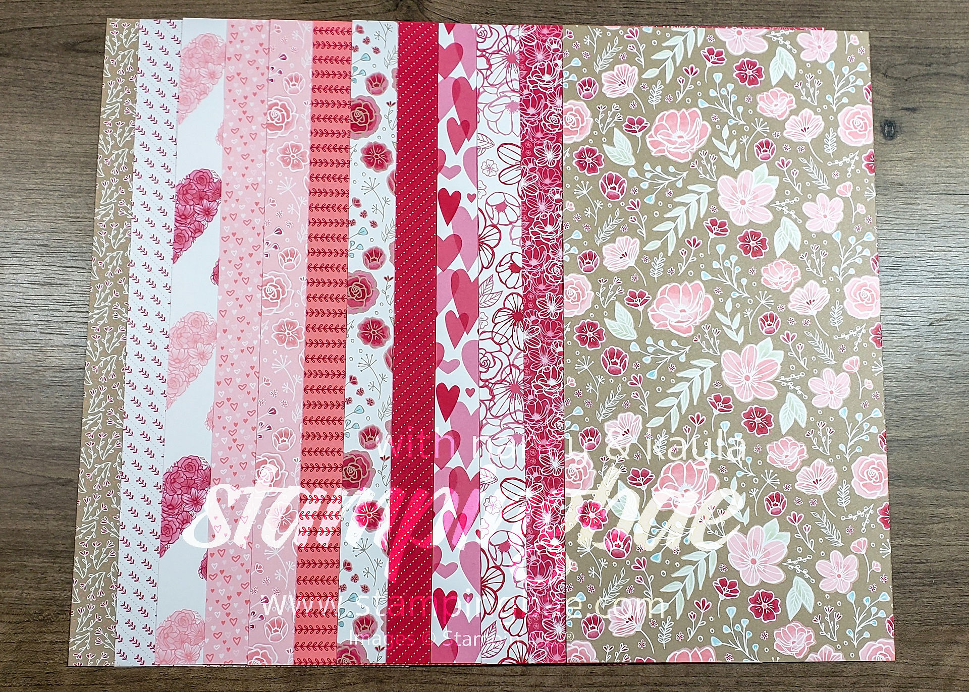 All My Love Designer Series Paper (6 double-sided sheets sized at 12×6 – 1 of each design) 