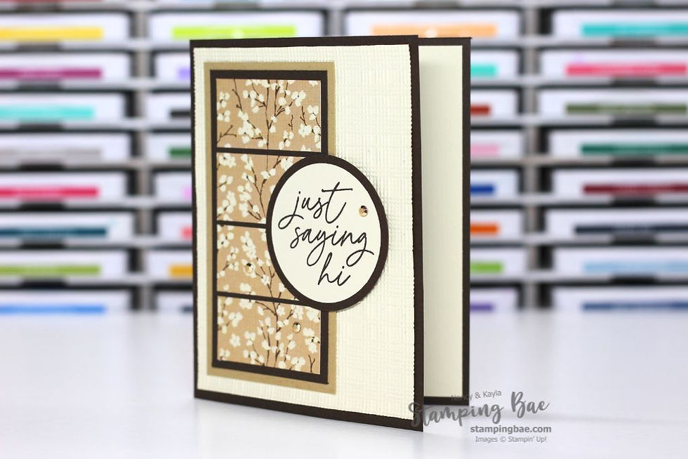 Window-Pane Paneled Strip Card with the Poetic Petals Stamp Set