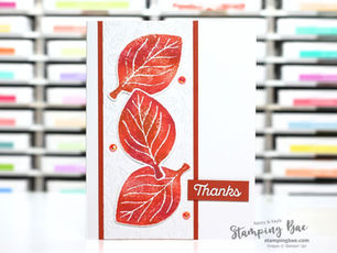 Fall Card with a Baby Wipe Ink Blending Hack and the Simply Leaves Bundle