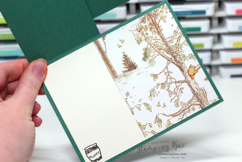 Winnie the Pooh Fun Fold Card | Stampin' Up! Sweet Old Friend Stamp Set