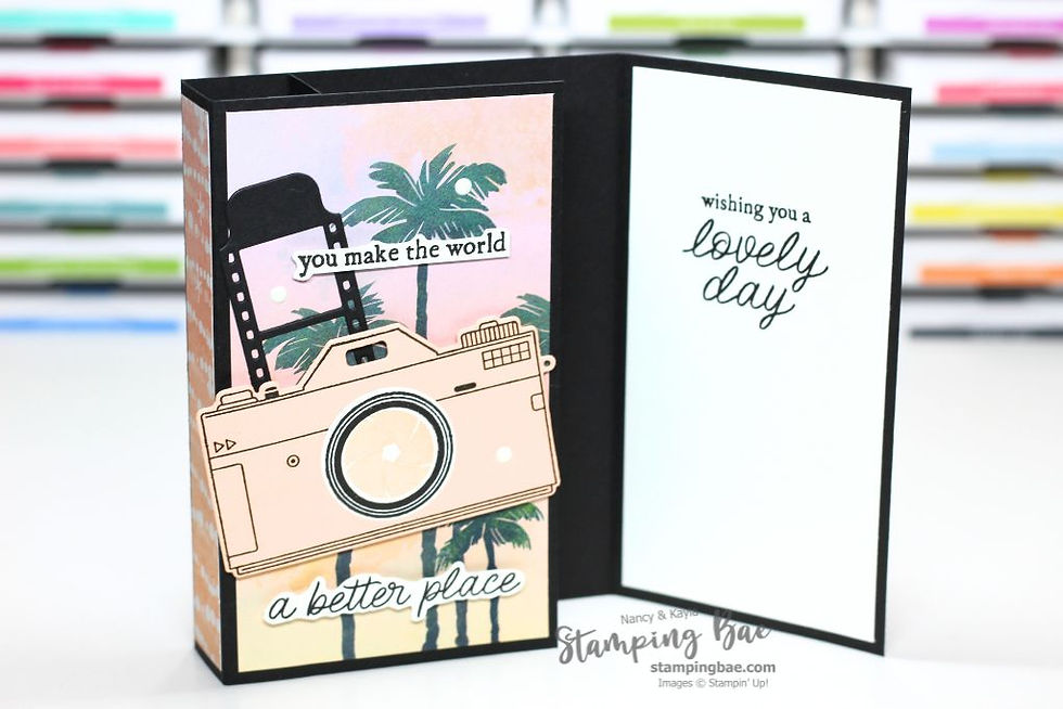 "You Make the World a Better Place" – A Travel-Themed Camera Card with the Capturing Smiles Bundle
