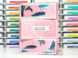 Flip Flap Tri-Fold Thank You Card with Banner Sayings Bundle