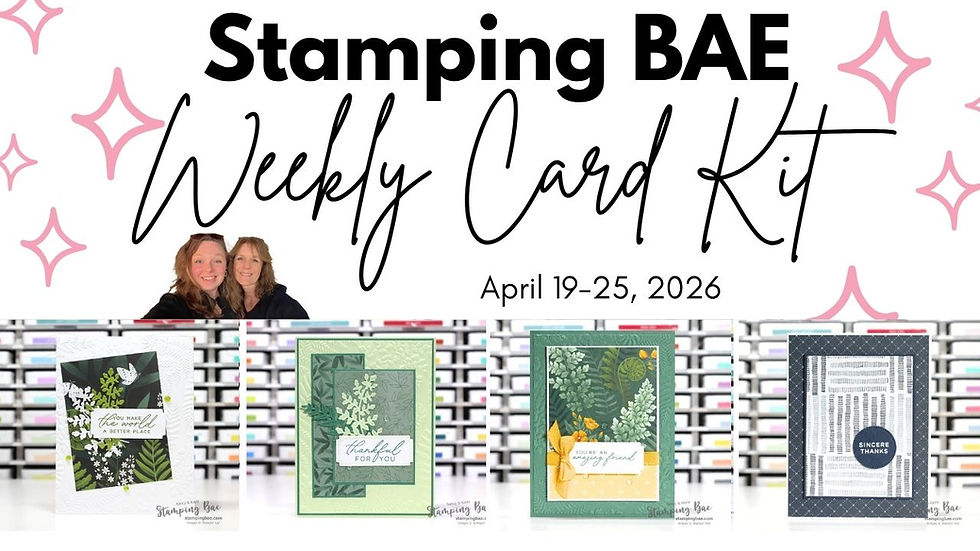 Stamping BAE Weekly Card Kit