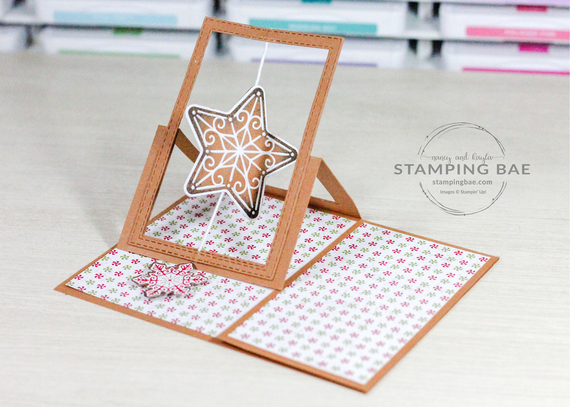 Gingerbread & Peppermint Suite Stampin' Up! Card and Project deas