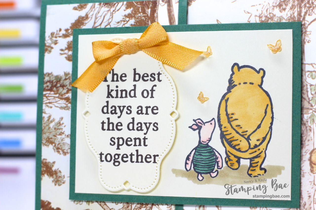 Winnie the Pooh Fun Fold Card | Stampin' Up! Sweet Old Friend Stamp Set