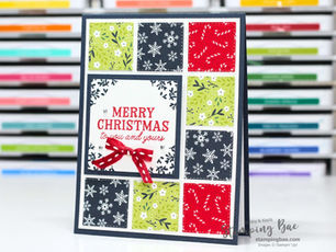 A Christmas Card Idea Perfect for Batch-Making Your Holiday Cards with the Stitched Stocking Bundle