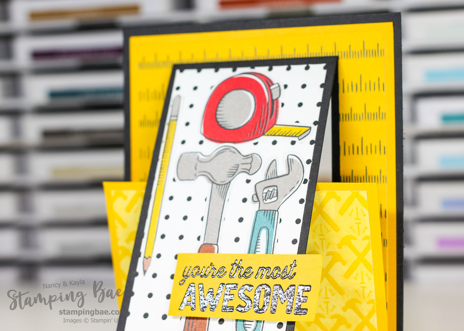 Make a Unique Handmade Card for a Handyman Using the Trusty Tools Stamp Set